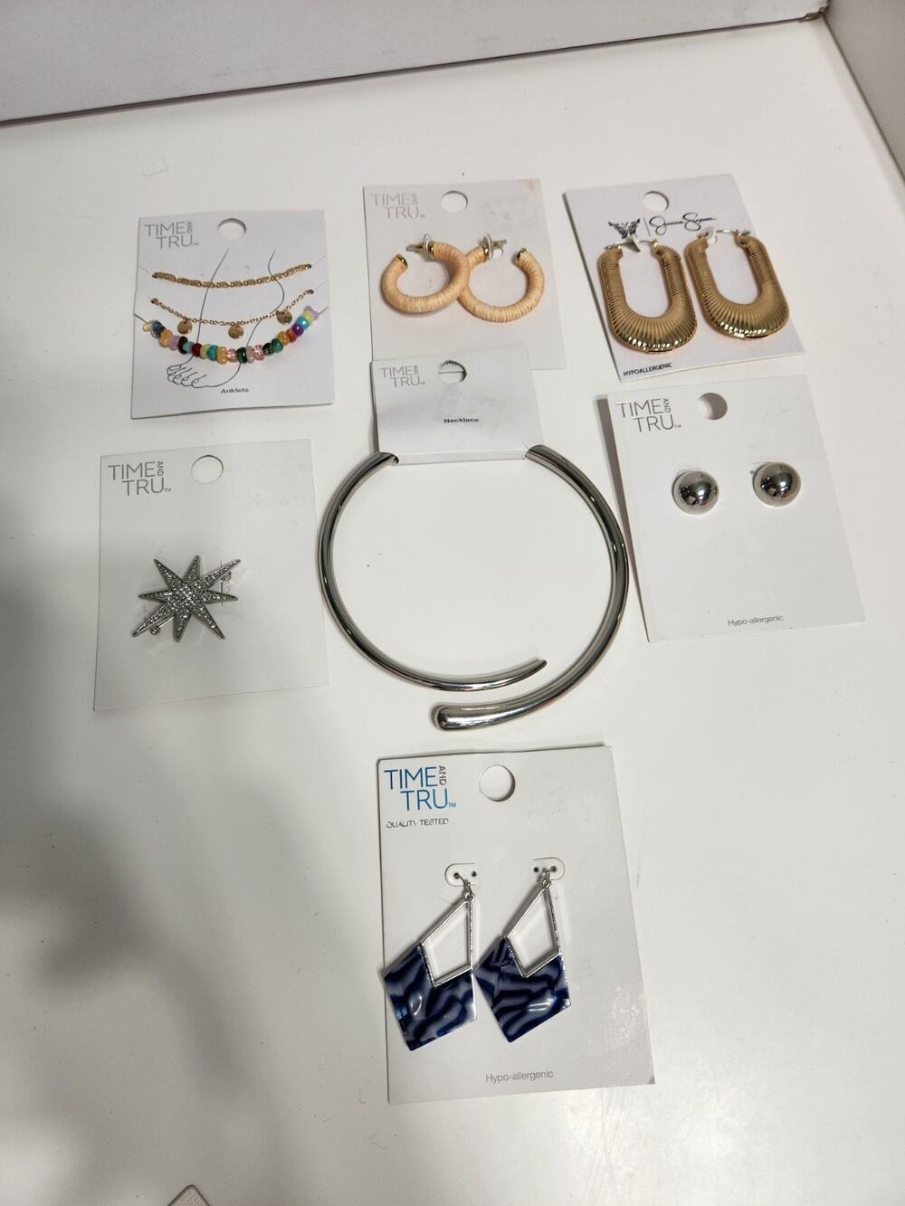 NEW Lot Of Time And Tru Women's Pierced Earrings And accessories Silver And Gold